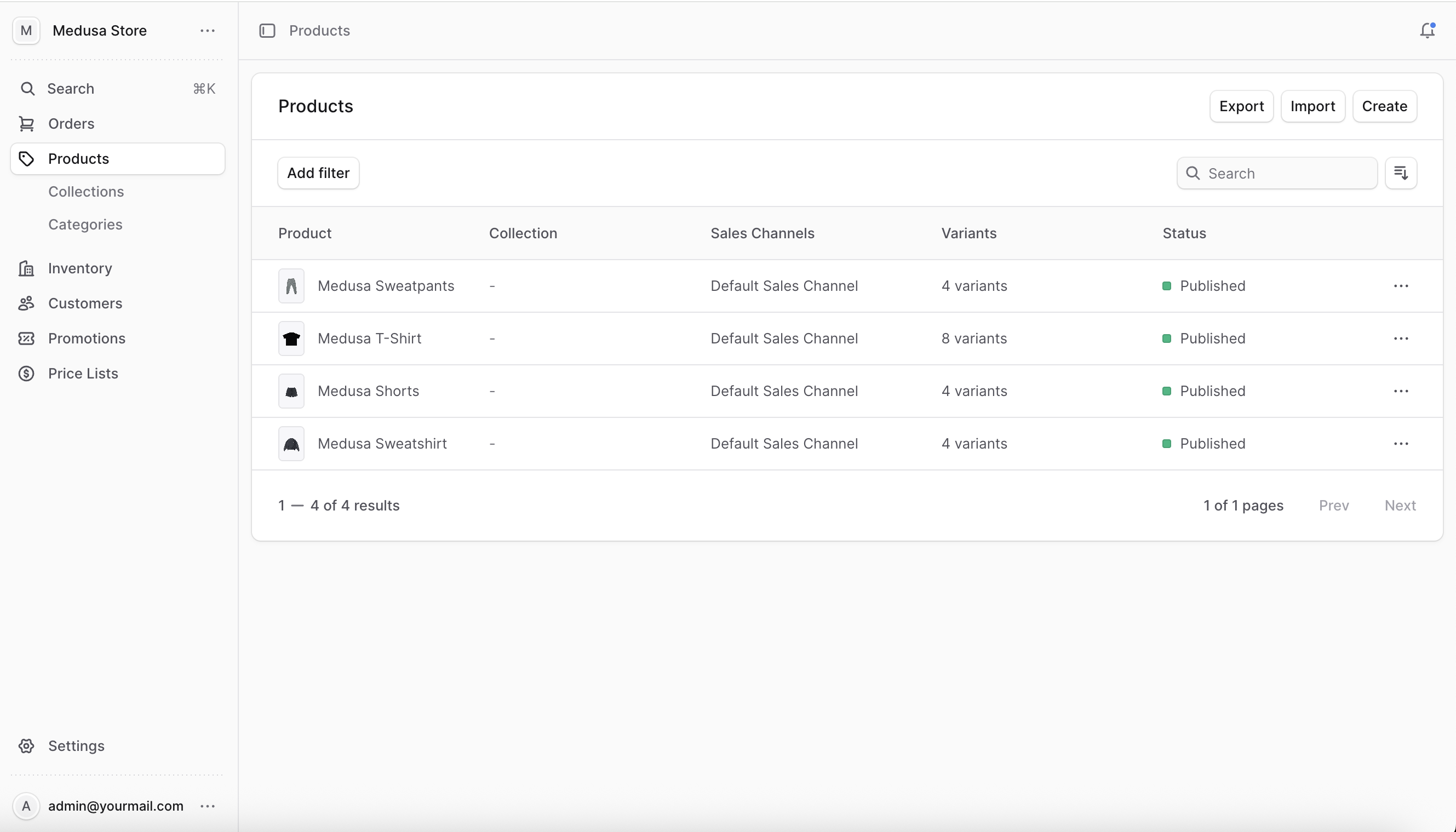 Reech platform dashboard preview